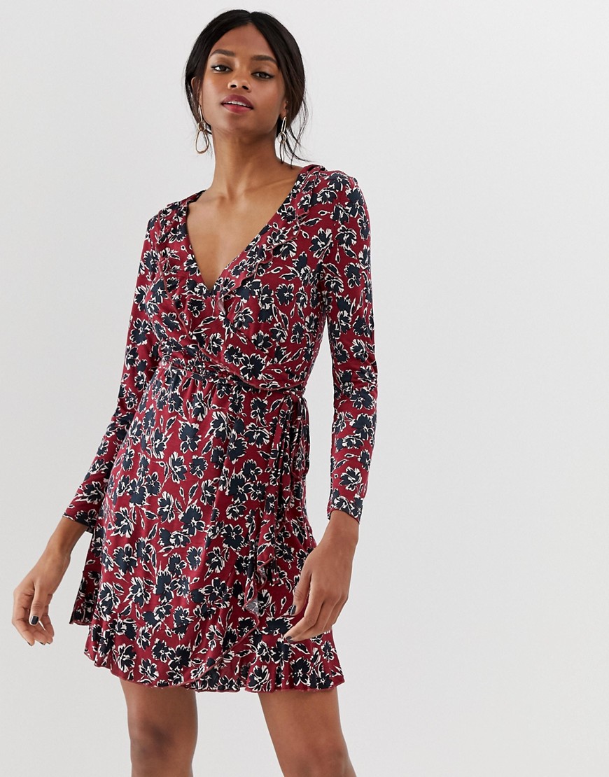 French Connection frilly wrap dress