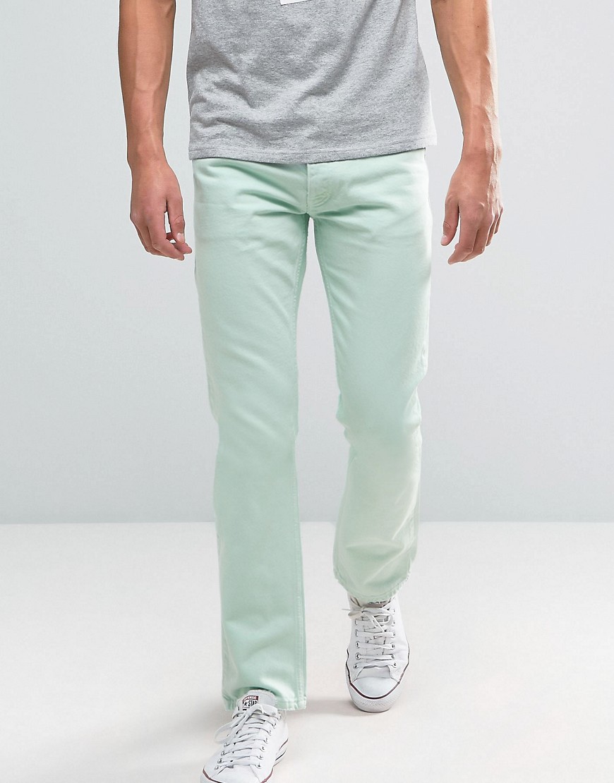 Tommy Jeans 90S Straight Fit Jeans M17 in Light Green - Dusty aqua