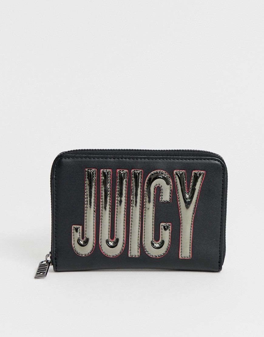 Juicy Couture Logo Zip Around Ladies' Wallet-gray