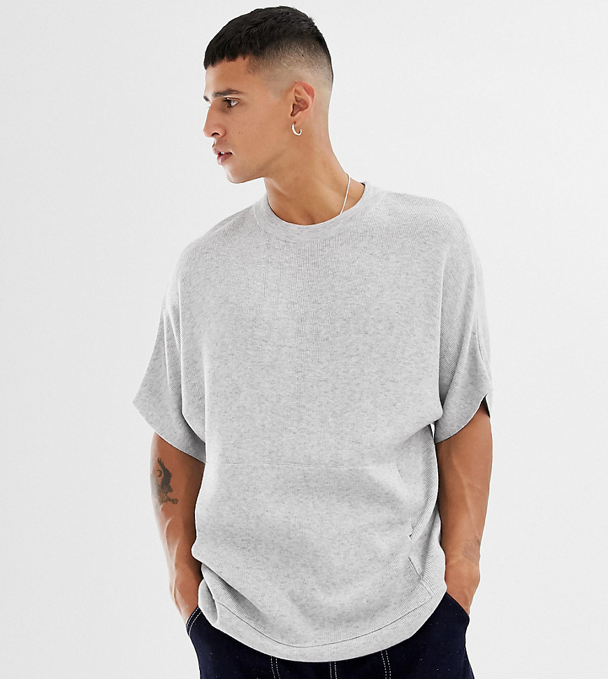 Noak knitted t-shirt in light grey