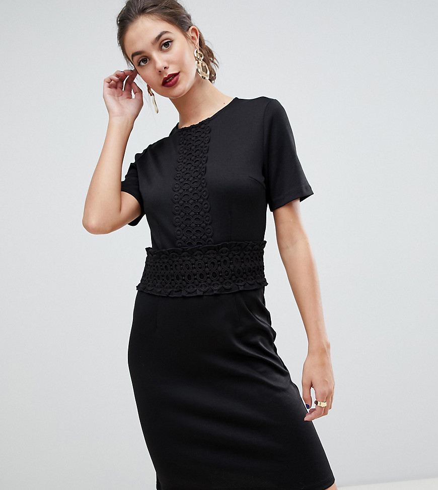 Y.A.S Tall Stabby crochet lace pencil dress