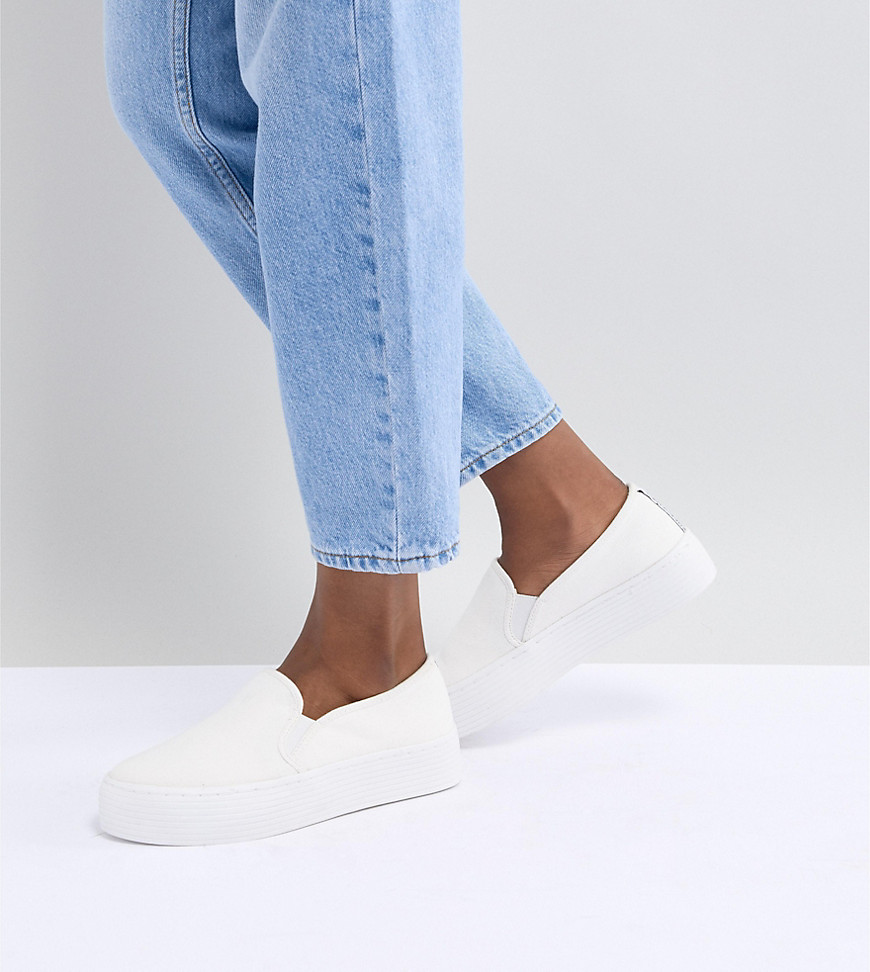 Sixty Seven Plimsoll Trainers - White canvas