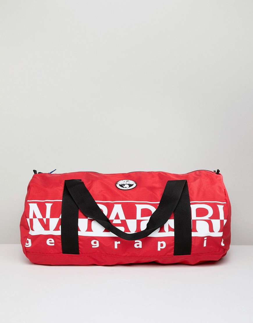 Napapijri Bering 1 packable duffle bag in red