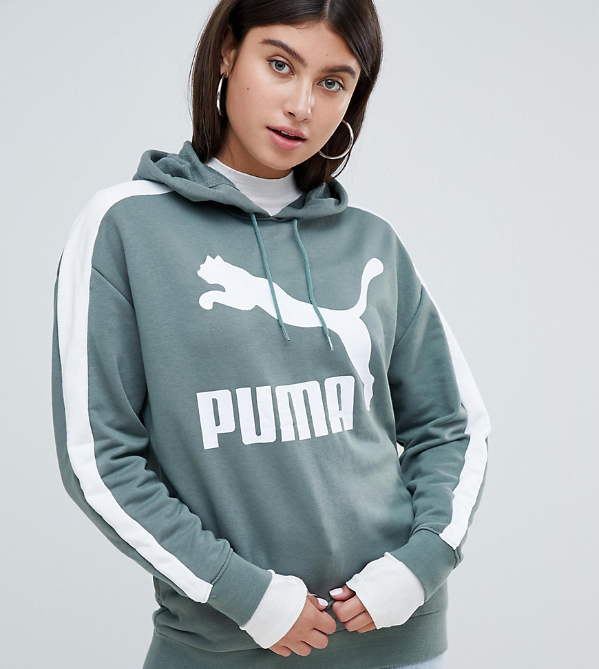 Puma Classics Logo Green Hoody