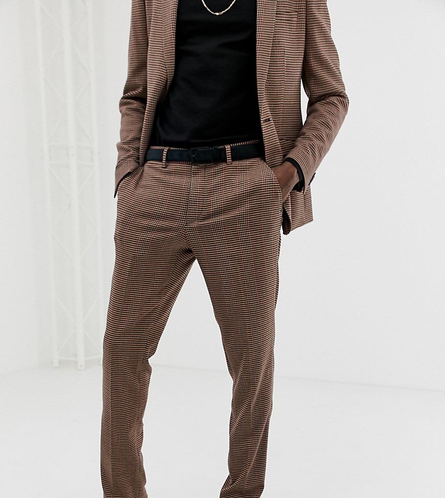 Heart & Dagger skinny fit suit trouser in tattersall check