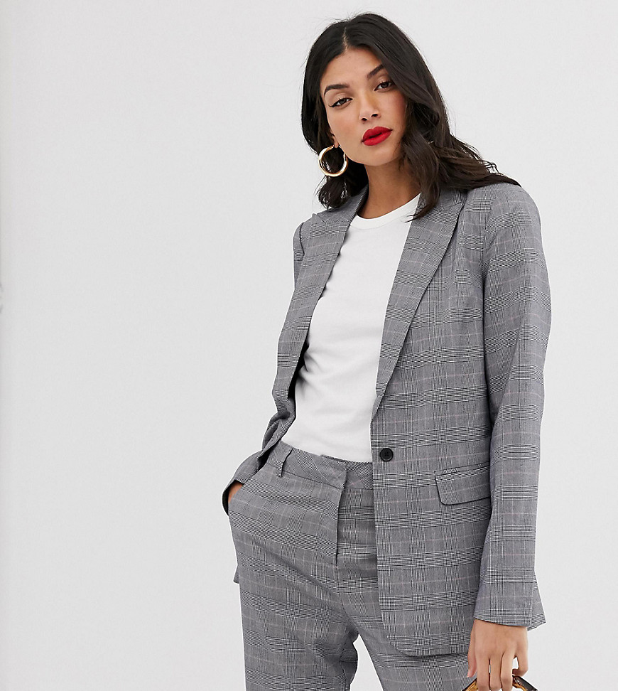 Y.A.S Tall Thesis check co-ord blazer