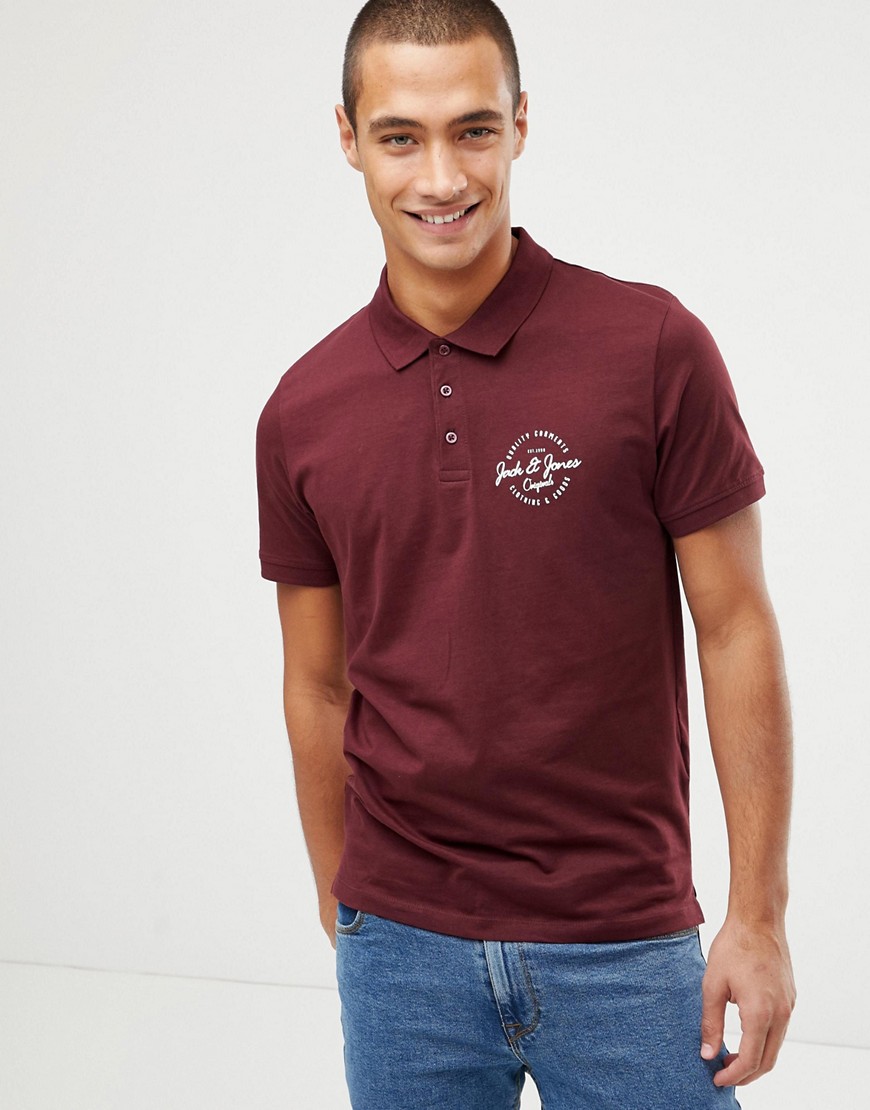 Jack and Jones Polo Shirt with Chest Logo