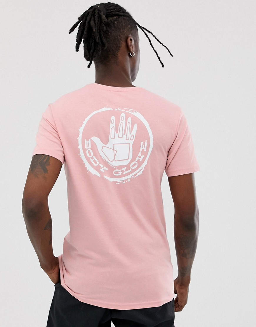 Body Glove Stamped t-shirt in pink