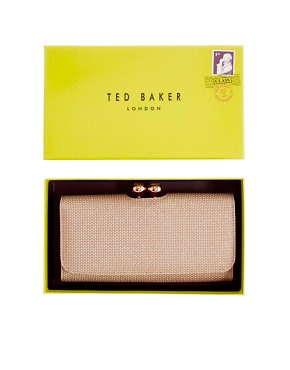 Ted Baker | Ted Baker Crystal Top Metallic Weave Purse at ASOS