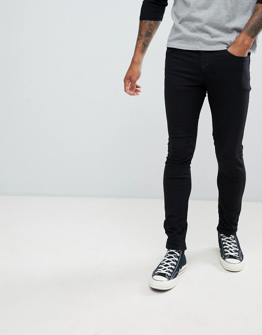 Pull&Bear super skinny jeans in black