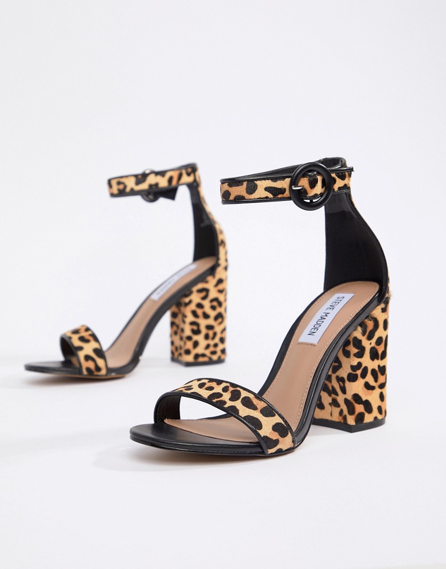 Steve Madden Friday leopard block heeled sandals