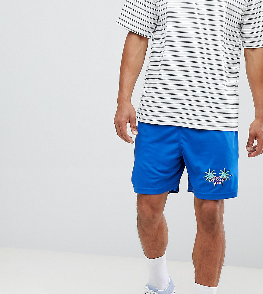 Dream But Do Not Sleep palm embroidery shorts