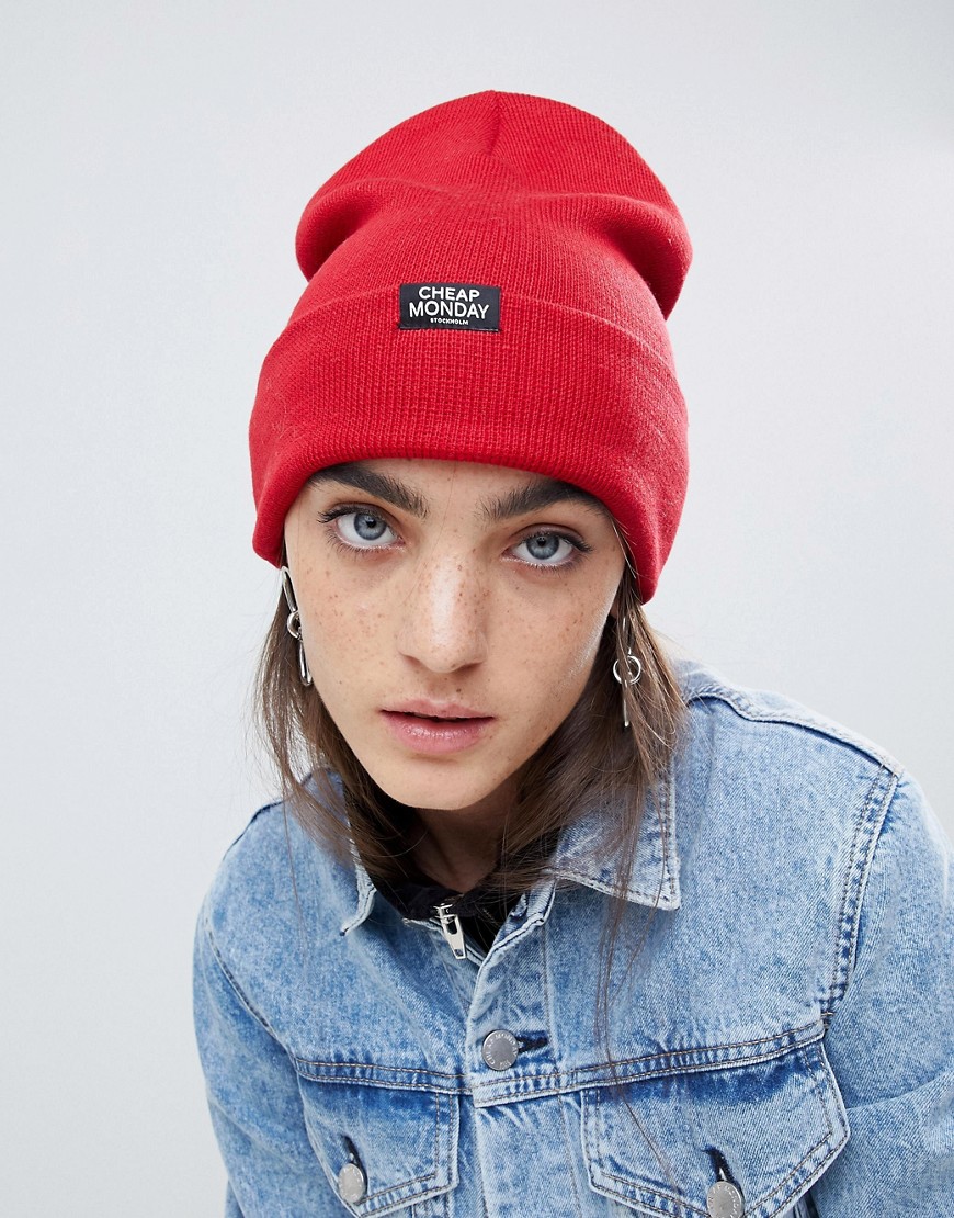 Cheap Monday beanie in red