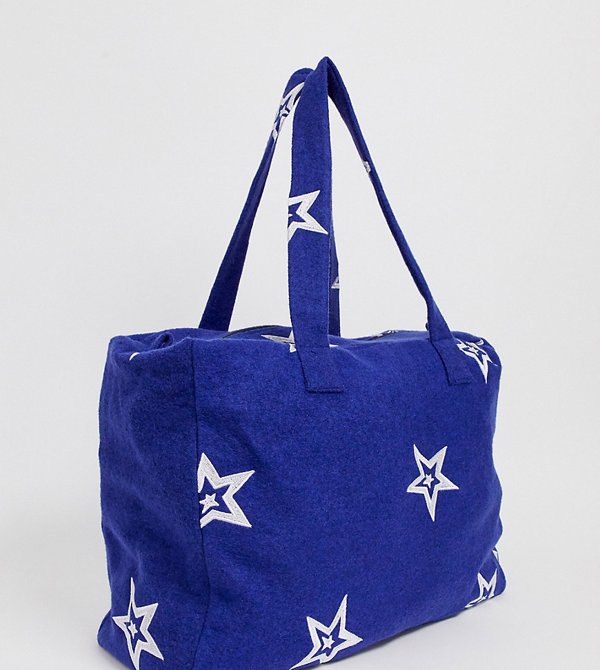 ASOS MADE IN KENYA shopper with star embroidery