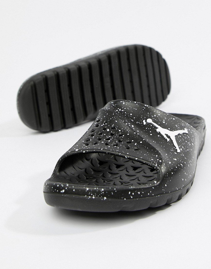 Nike Jordan Super Fly Team Sliders In Black 716985-031 - Black
