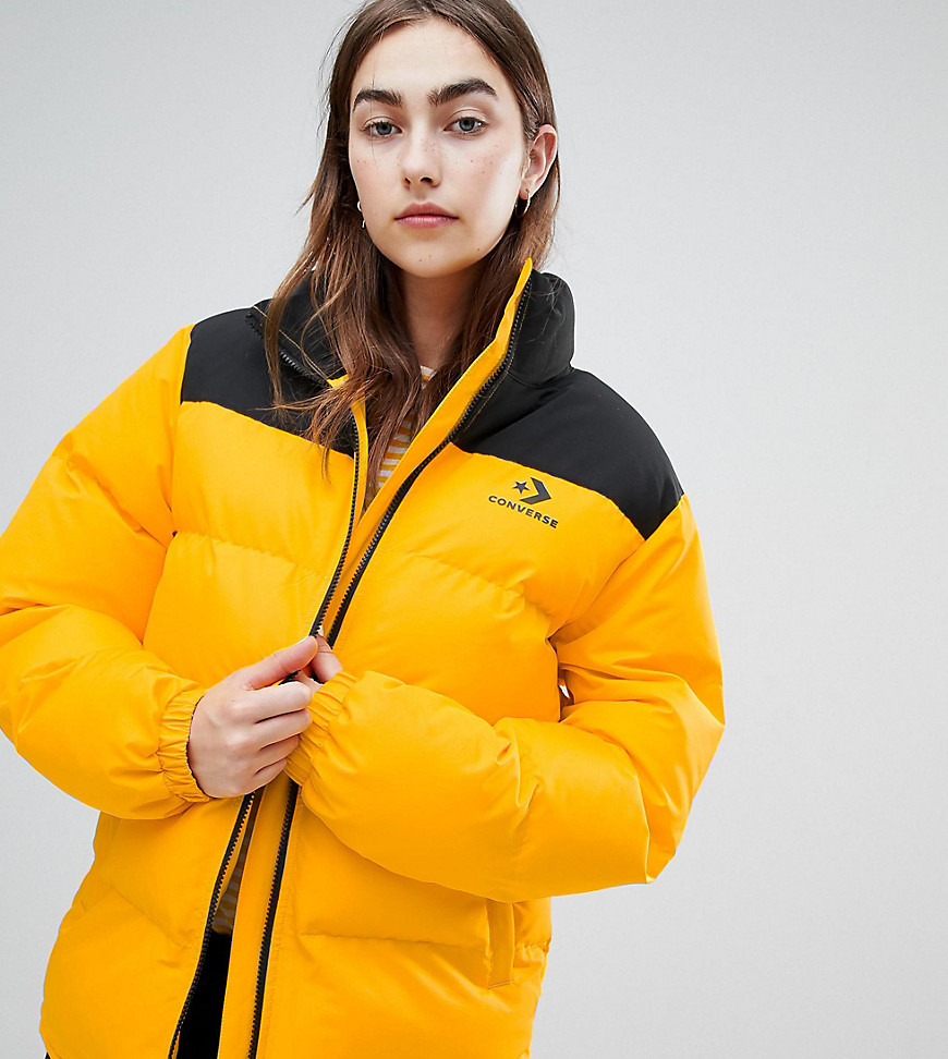 Converse Oversized Exclusive Yellow Padded Jacket