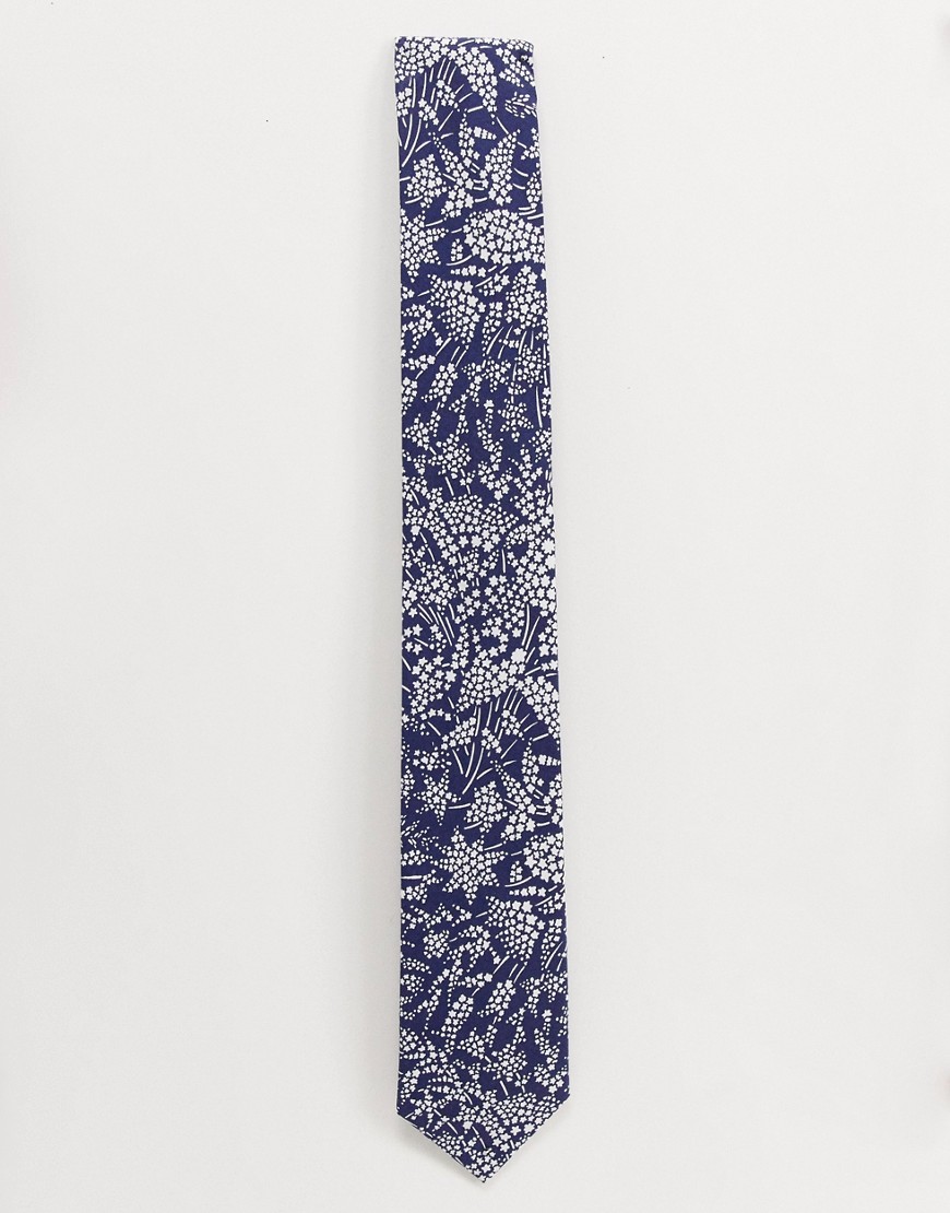 Gianni Feraud Liberty Print Whispering Stars Cotton Tie