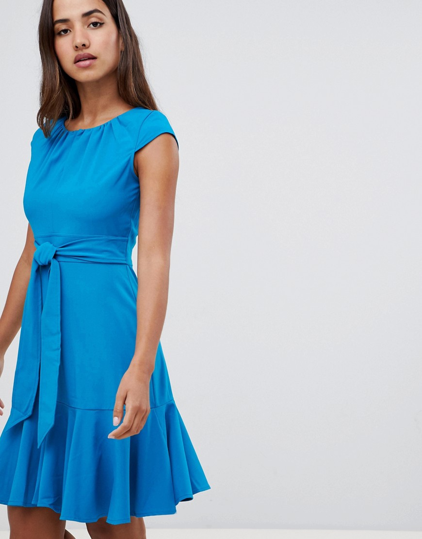 Closet London cap sleeve fit and flare dress