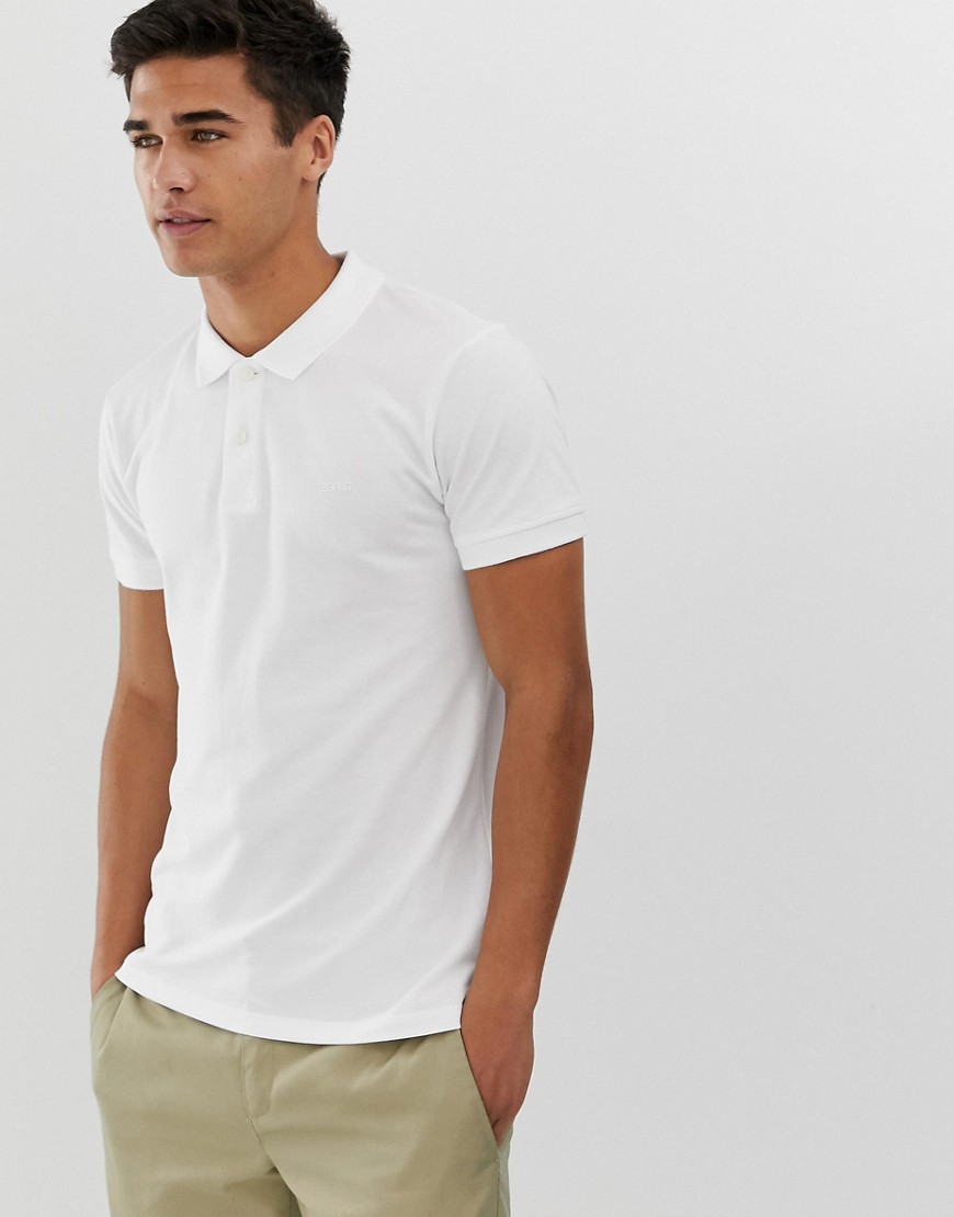 Esprit organic polo shirt in white