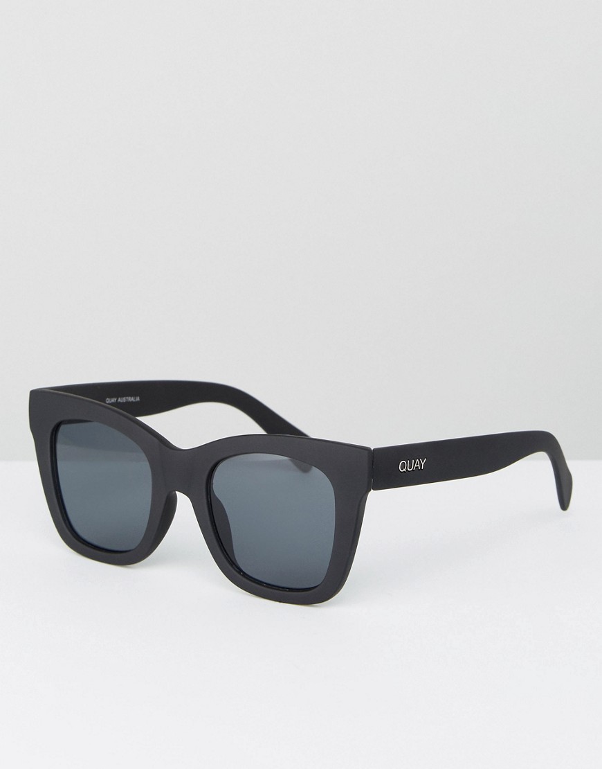 Черные солнцезащитные очки «кошачий глаз» Quay Australia After Hours 