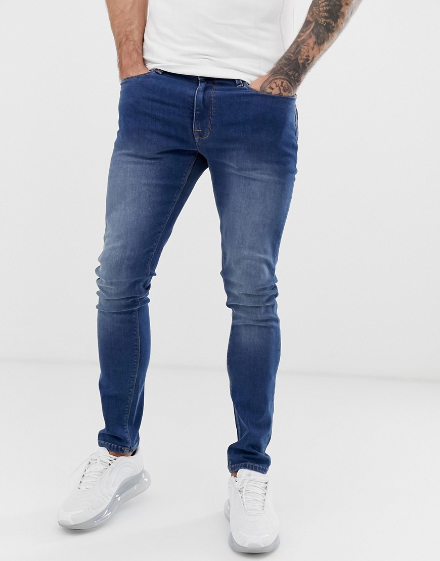Voi Jeans skinny jeans in mid washed blue