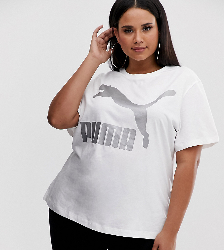 Puma Plus Classics Logo white t-shirt