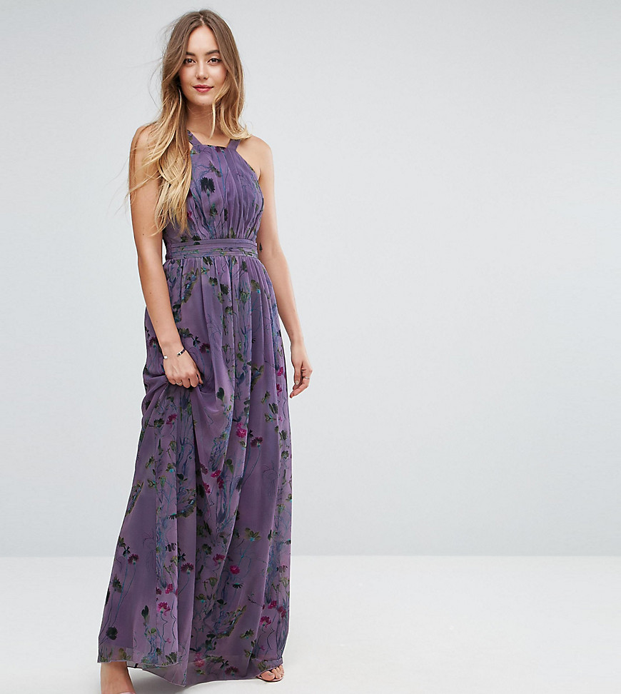 Little Mistress Tall All Over Floral Trophy Maxi Dress - Multi