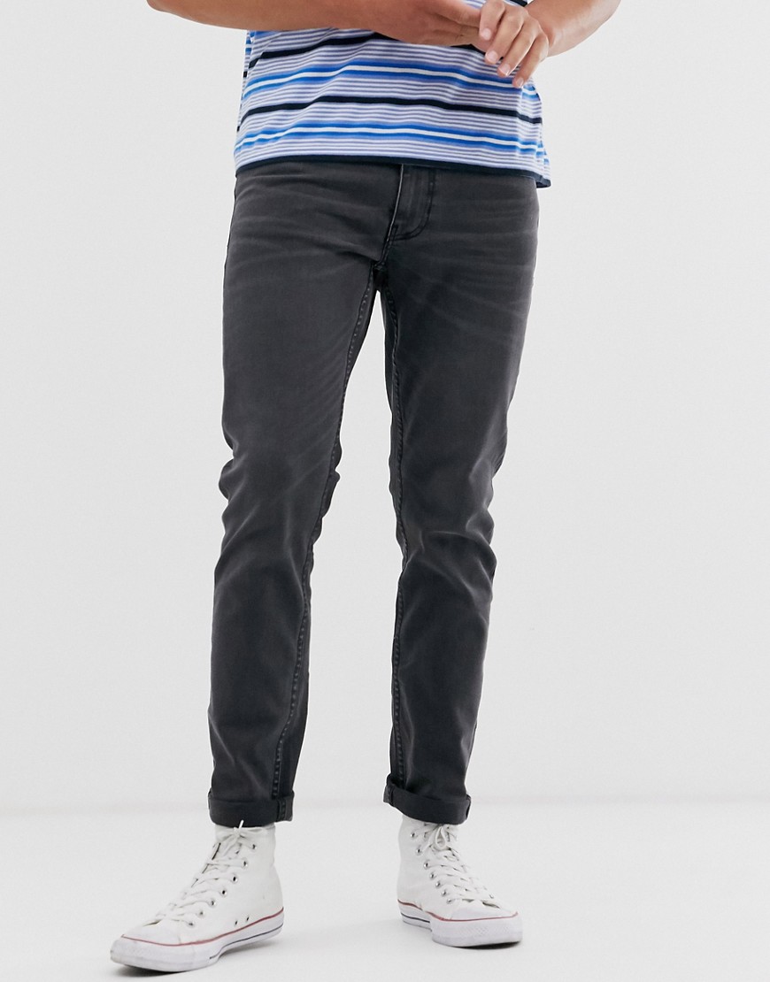 Burton Menswear skinny jeans in grey wash
