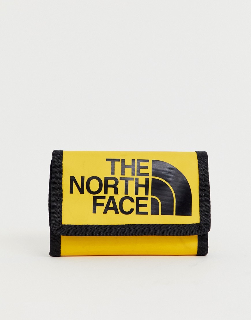 THE NORTH FACE THE NORTH FACE BASE CAMP WALLET IN YELLOW,NF00CE69LR0