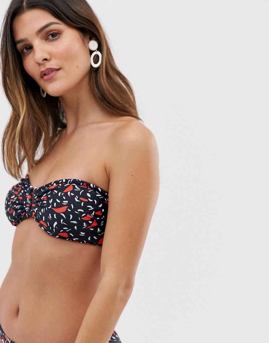 Gestuz Cana floral print bikini top