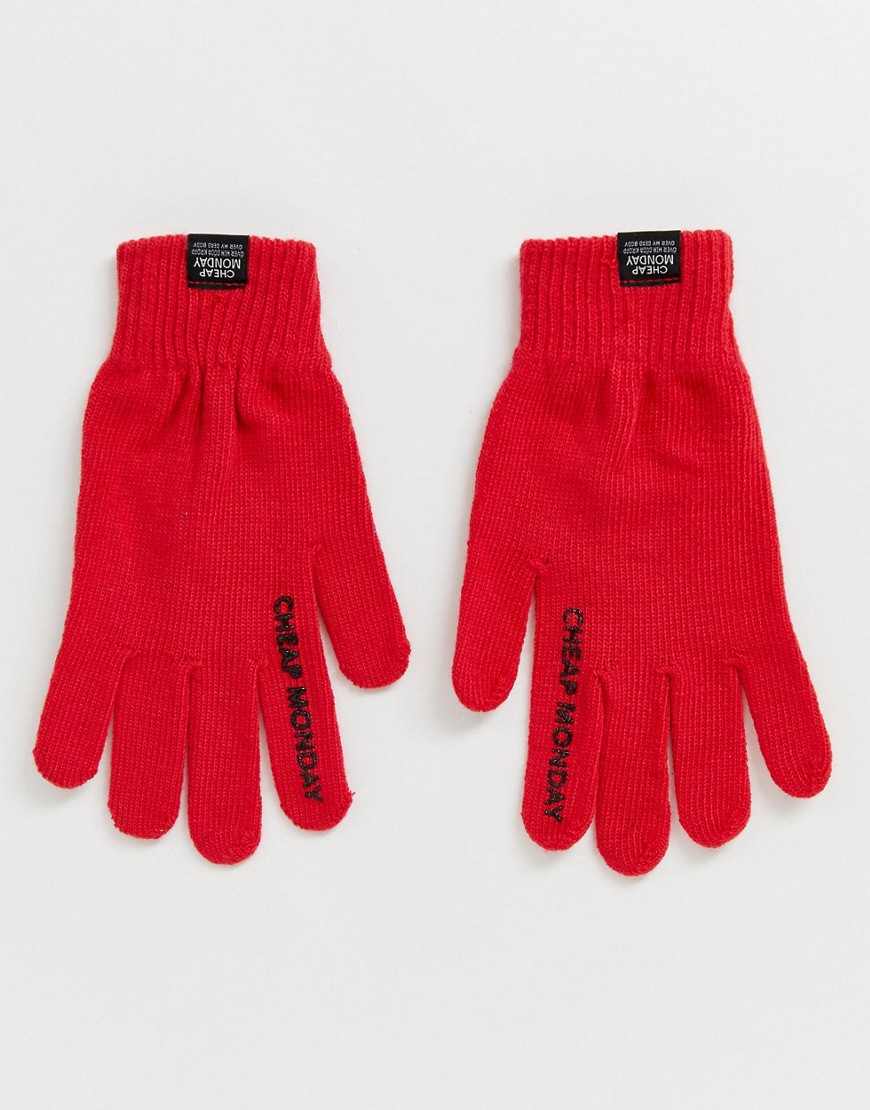 Cheap Monday branded gloves