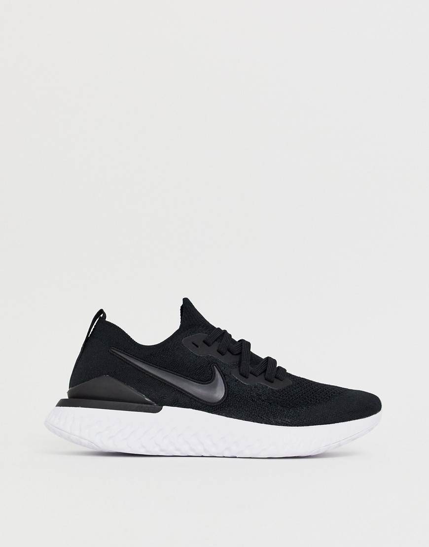 Nike Running Epic React 2 Flyknit trainers in black