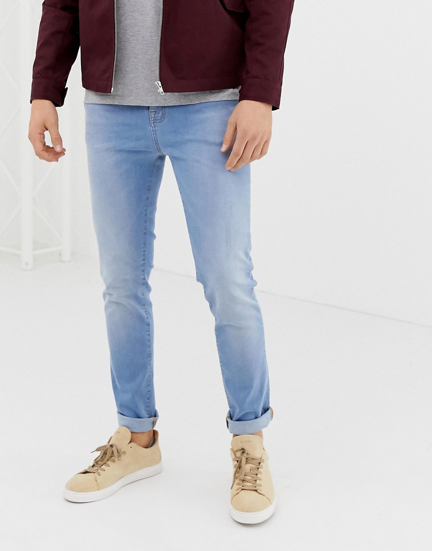 LDN DNM skinny jeans in light washed blue