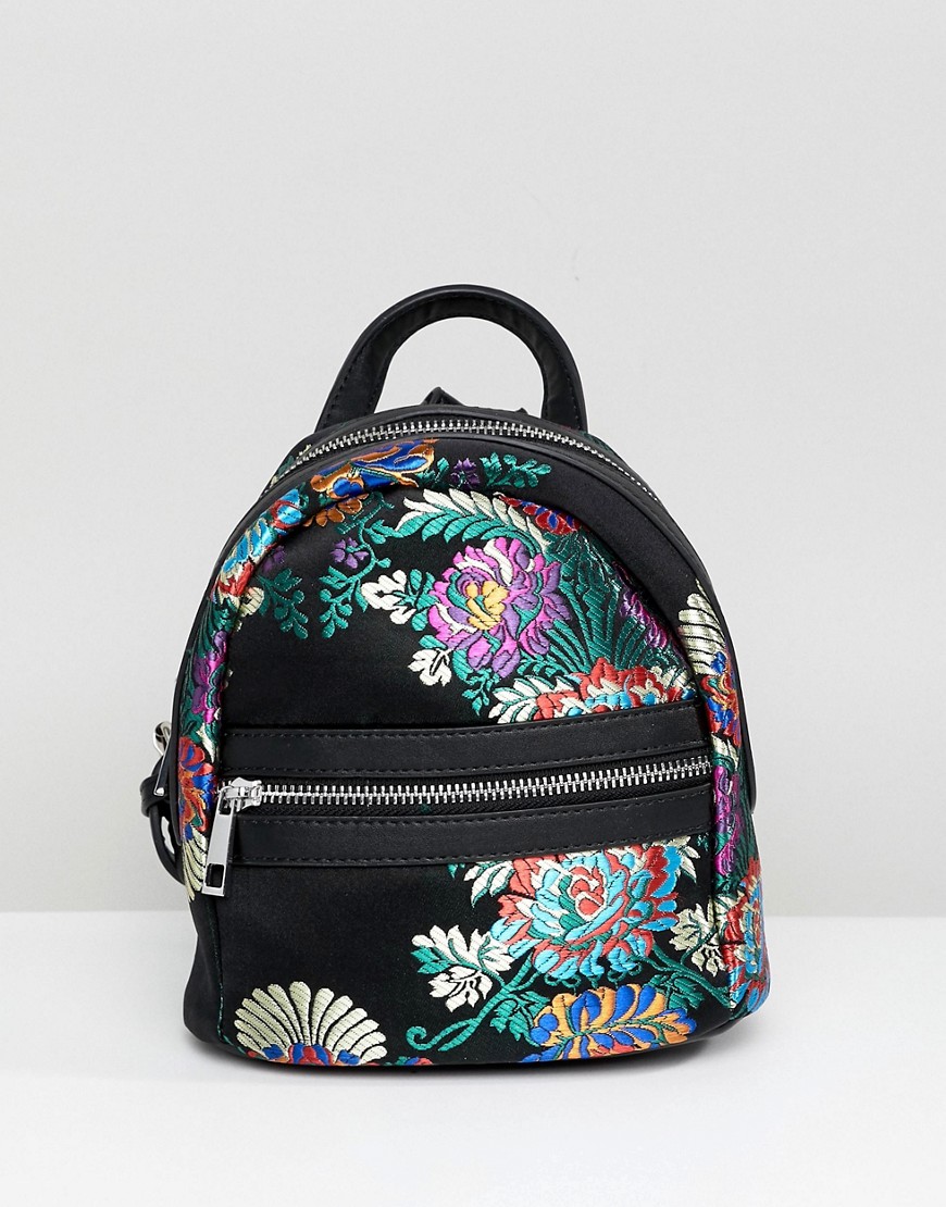 Park Lane Chinoiserie Mini Backpack - Black/multi