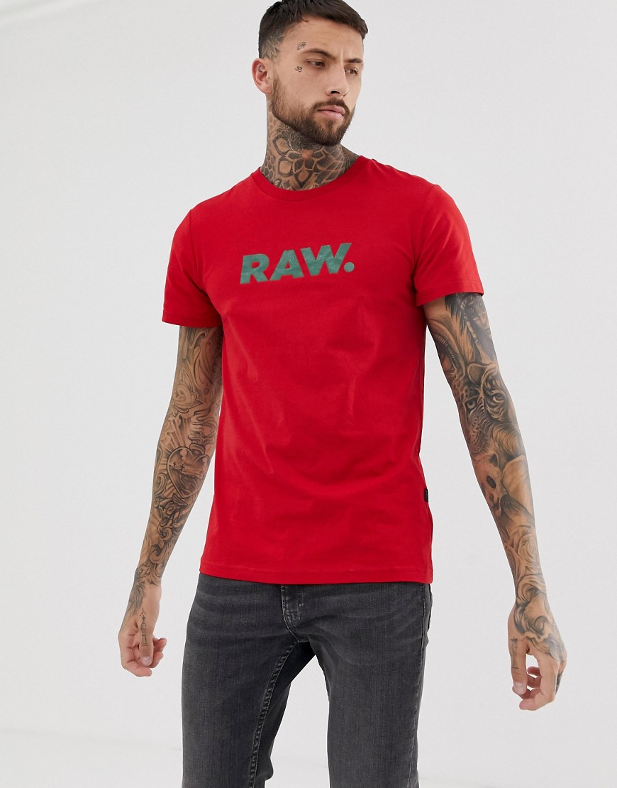 G-Star Graphic RAW t-shirt in red