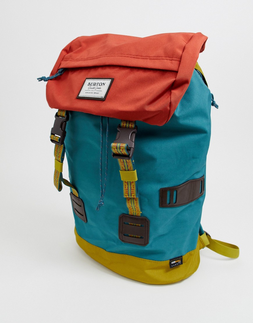 Burton Snowboards Tinder backpack in red/blue
