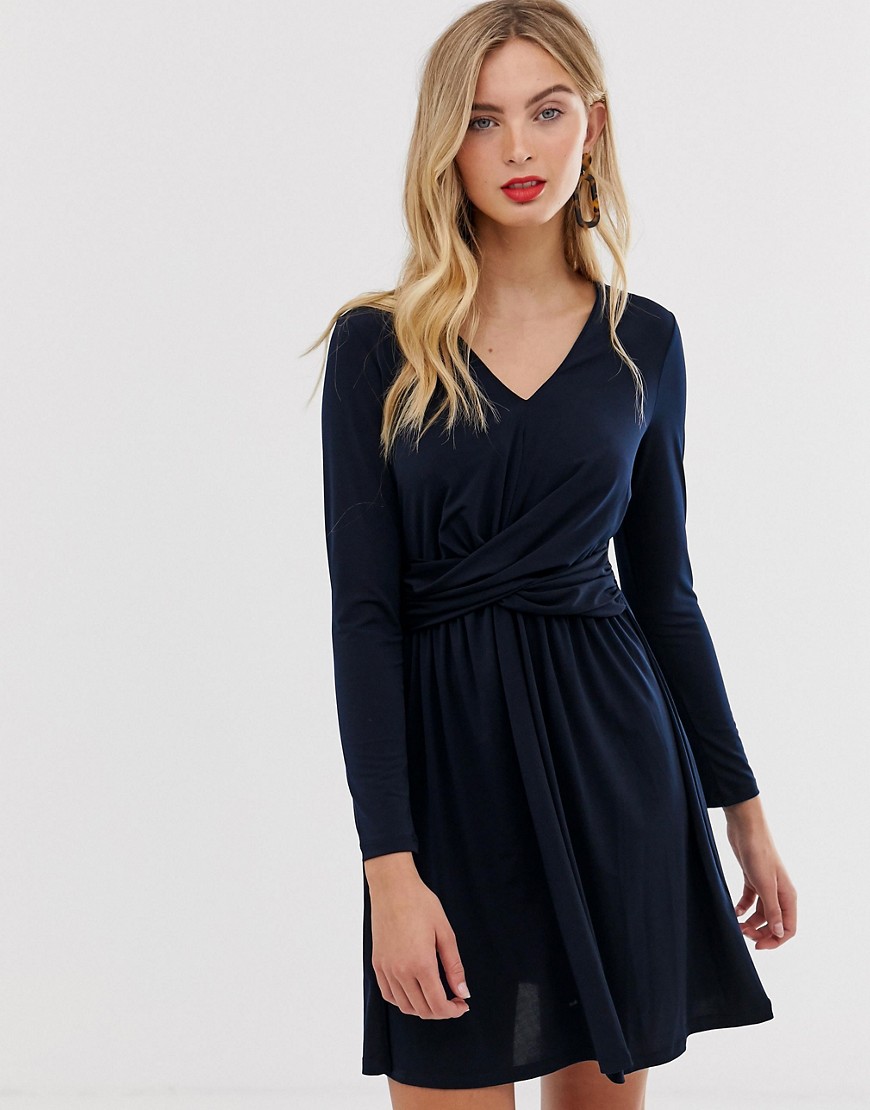 French Connection Alexia wrap front dress