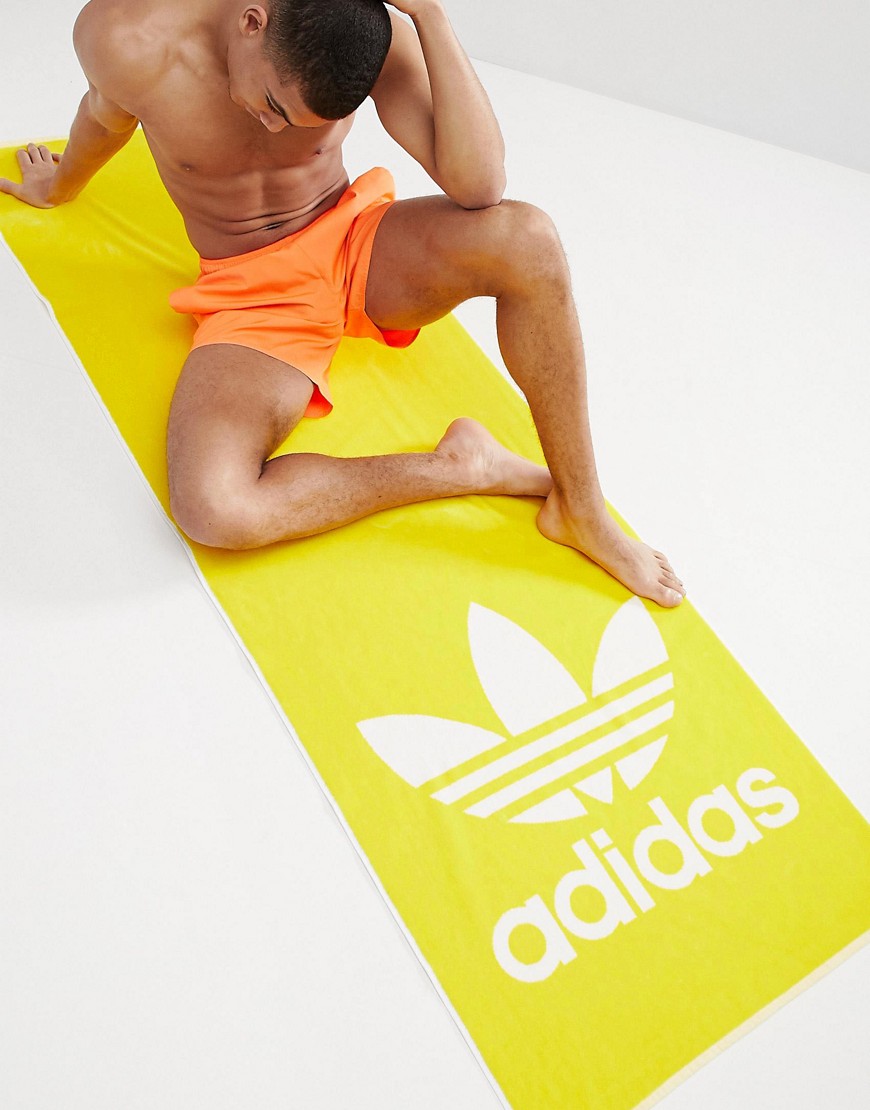 Adidas Originals Adicolor Towel In Yellow Cd6143 - Yellow