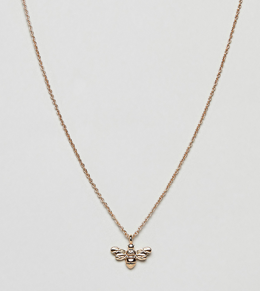 Accessorize gold bee necklace