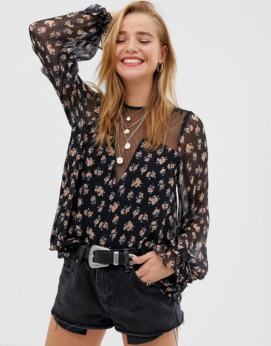 Stevie May Harmony floral printed blouse