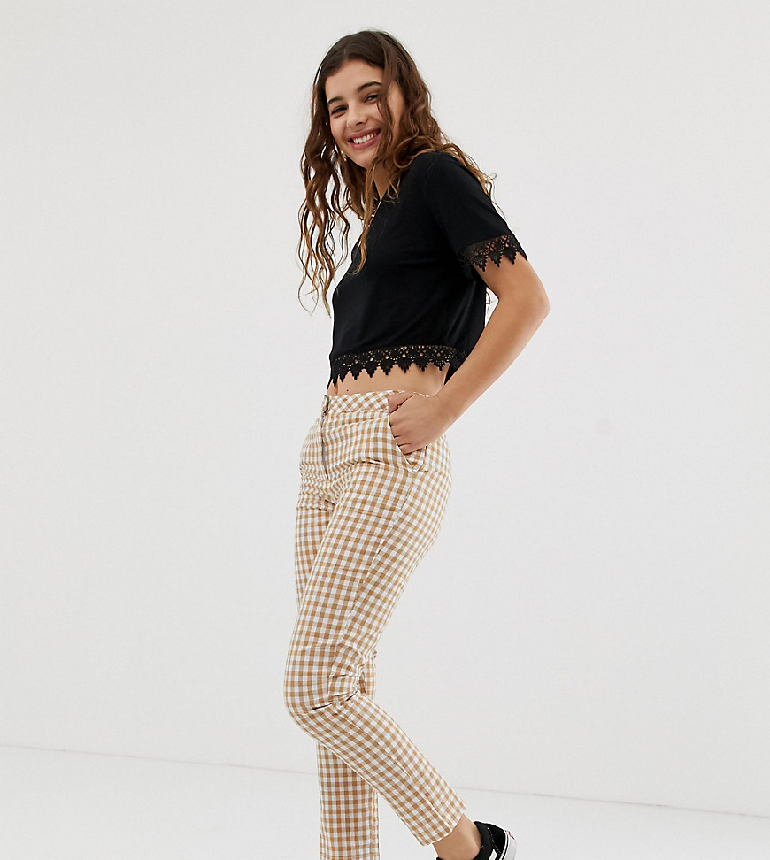 Glamorous cigarette trousers in gingham
