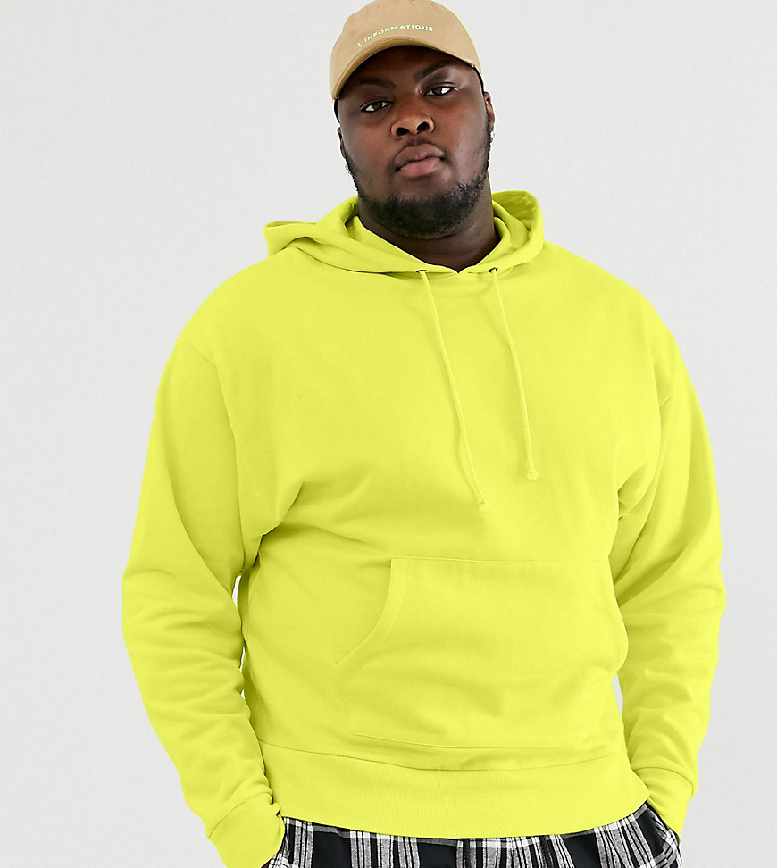 COLLUSION Plus hoodie in neon green