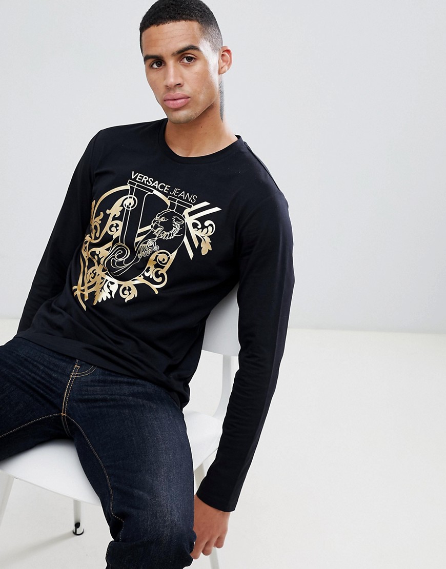 Versace Jeans long sleeve t-shirt with logo