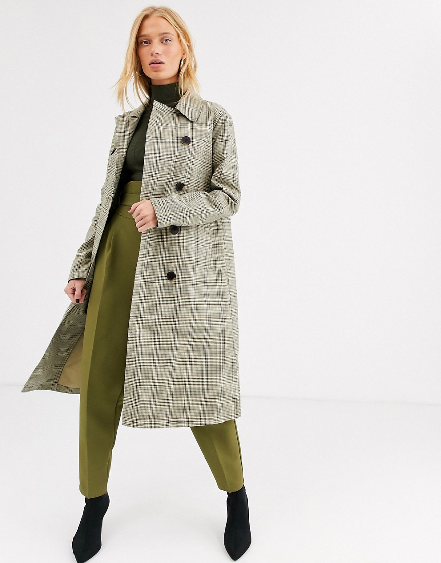 Selected long line trench coat