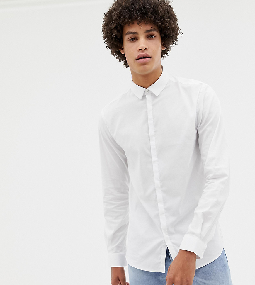 Noak smart shirt in white with long sleeves