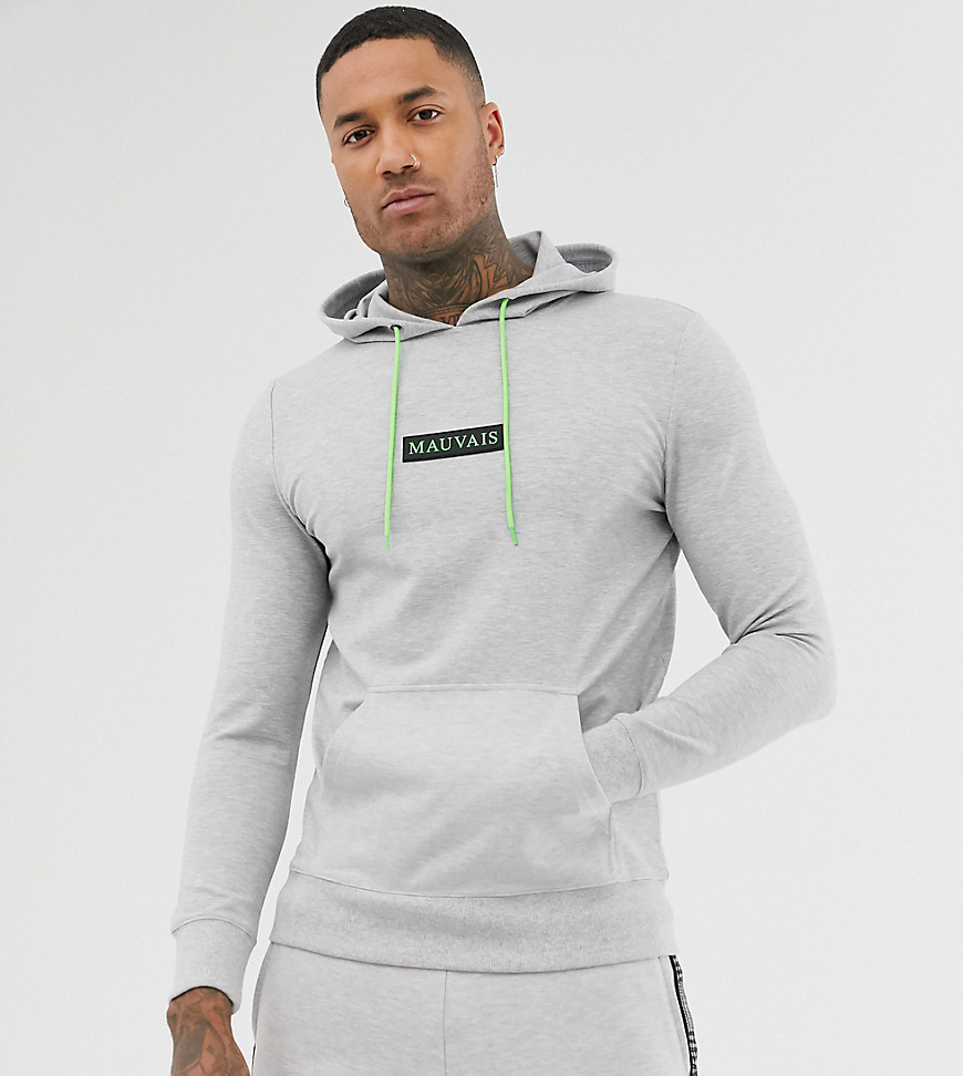 Mauvais muscle fit hoodie with neon logo