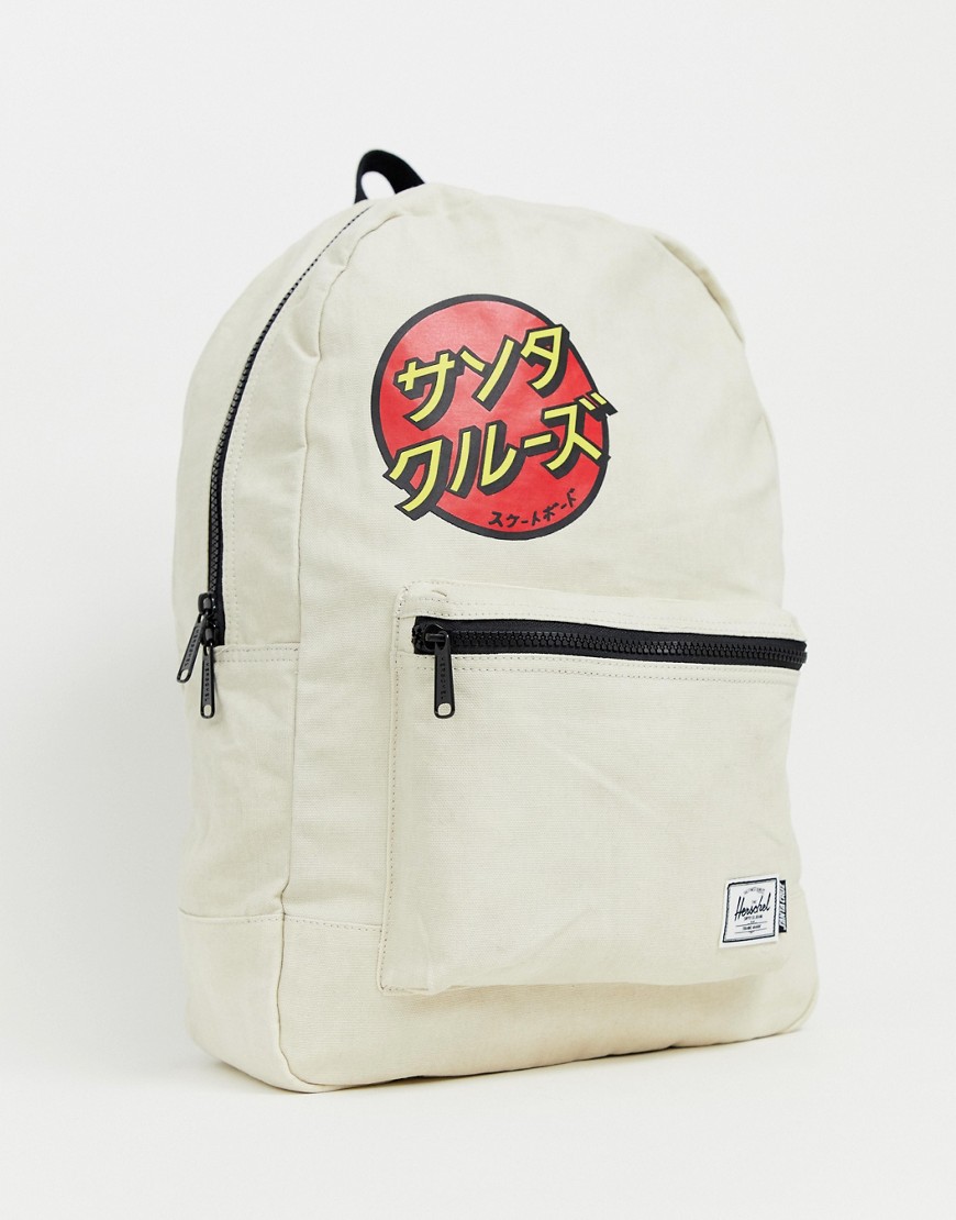 Herschel Supply Co x Santa Cruz Daypack 24.5l backpack in off white