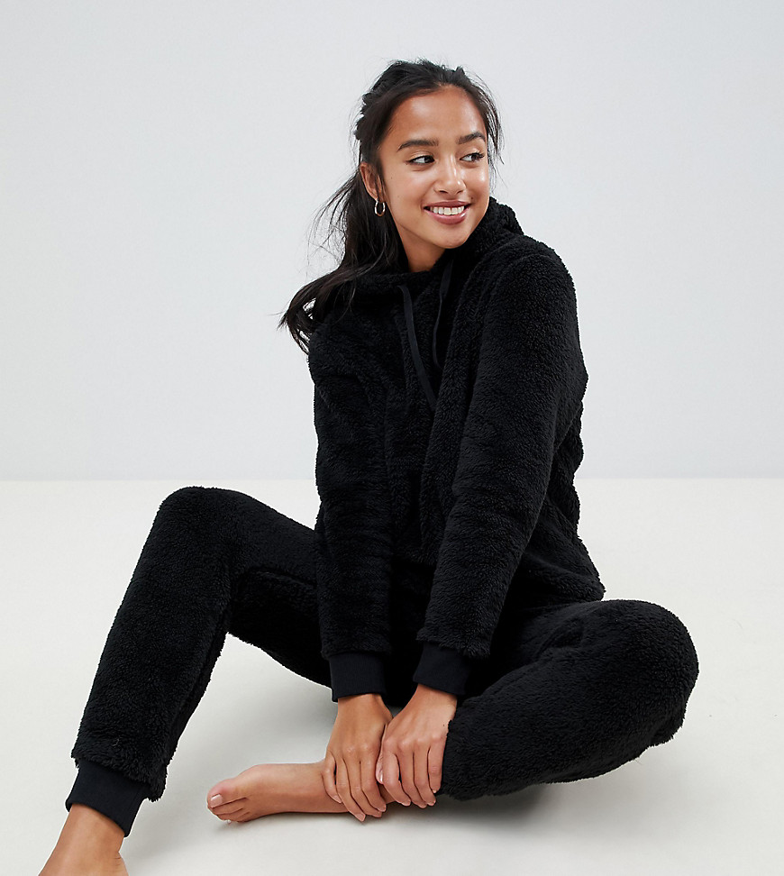 ASOS DESIGN Petite Lounge super soft hoody and jogger twosie