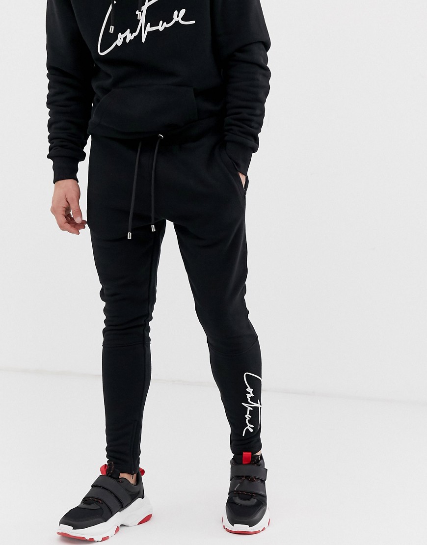 The Couture Club essential joggers in black