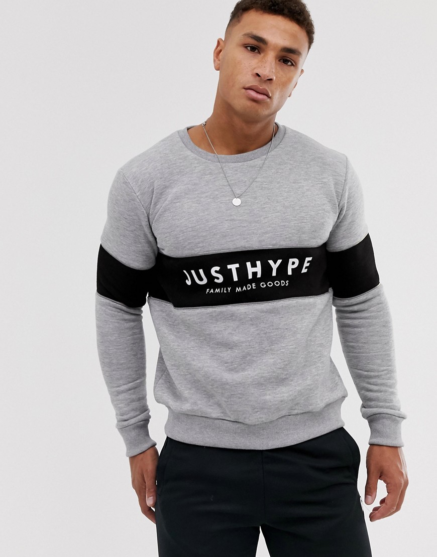 Hype panel logo sweater